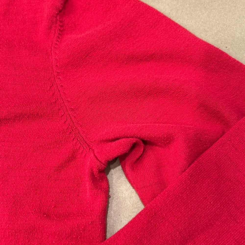 American Eagle Red V-Neck Sweater Mens Medium - Picture 4 of 11